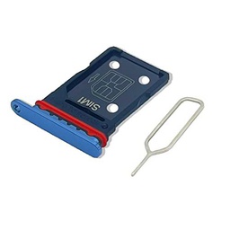 Eonpam Tarjeta SIM Bandeja para (OPPO Find X3 Pro) Calidad Original Reemplazo Ranura Tarjeta SD Bandeja con Pin Tarjeta SIM(Azul)