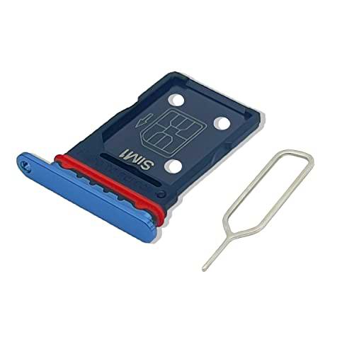 Eonpam Tarjeta SIM Bandeja para (OPPO Find X3 Pro) Calidad Original Reemplazo Ranura Tarjeta SD Bandeja con Pin Tarjeta SIM(Azul)