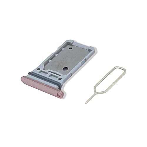 Eonpam Tarjeta SIM Bandeja para (Samsung Galaxy S21 / S21+ Plus / S21 Ultra) Calidad Original Reemplazo Ranura Tarjeta SD Bandeja con Pin Tarjeta SIM(Rosa/Morado)