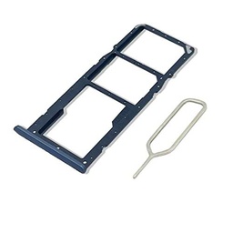 Eonpam Tarjeta SIM Bandeja para (Realme C21) Calidad Original Reemplazo Ranura Tarjeta SD Bandeja con Pin Tarjeta SIM(Negro)