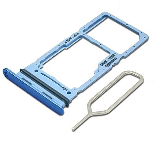 Eonpam Dual SIM Ranura para Samsung Galaxy A33 5G SM-A336 Reemplazo del soporte de la bandeja de la tarjeta SIM + Sim Pin(Azul)