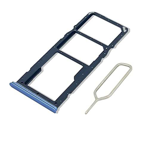 Eonpam Tarjeta SIM Bandeja para (Realme 7 5G) Calidad Original Reemplazo Ranura Tarjeta SD Bandeja con Pin Tarjeta SIM(Azul)