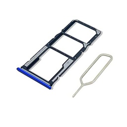 Eonpam Tarjeta SIM Bandeja para (Xiaomi Redmi 9) Calidad Original Reemplazo Ranura Tarjeta SD Bandeja con Pin Tarjeta SIM(Azul)