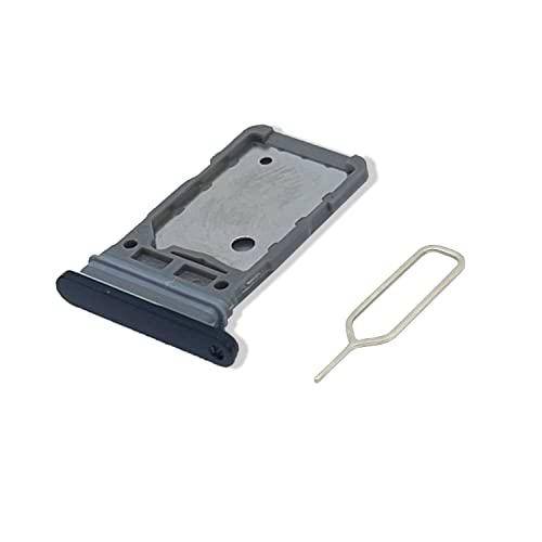 Eonpam Tarjeta SIM Bandeja para (Samsung Galaxy S21 / S21+ Plus / S21 Ultra) Calidad Original Reemplazo Ranura Tarjeta SD Bandeja con Pin Tarjeta SIM(Negro)