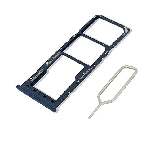 Eonpam Tarjeta SIM Bandeja para (Samsung Galaxy A10) Calidad Original Reemplazo Ranura Tarjeta SD Bandeja con Pin Tarjeta SIM(Negro)