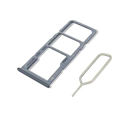 Eonpam Tarjeta SIM Bandeja para (Samsung Galaxy A51) Calidad Original Reemplazo Ranura Tarjeta SD Bandeja con Pin Tarjeta SIM(Blanco)