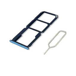 Eonpam Tarjeta SIM Bandeja para (OPPO A94 5G) Calidad Original Reemplazo Ranura Tarjeta SD Bandeja con Pin Tarjeta SIM(Azul)