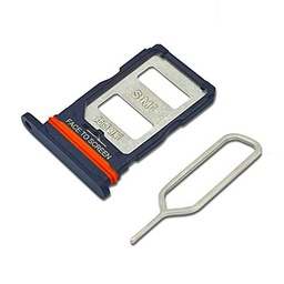 Eonpam Dual SIM Ranura para Xiaomi Mi 12 Lite Reemplazo del Soporte de la Bandeja de la Tarjeta SIM + Sim Pin(Negro)