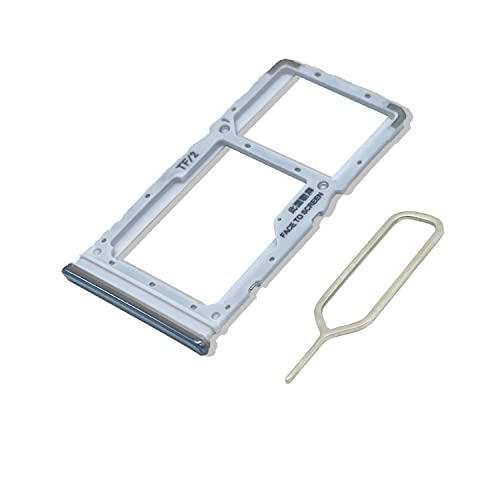 Eonpam Tarjeta SIM Bandeja para (Xiaomi Redmi Note 8 Pro) Calidad Original Reemplazo Ranura Tarjeta SD Bandeja con Pin Tarjeta SIM(Blanco)