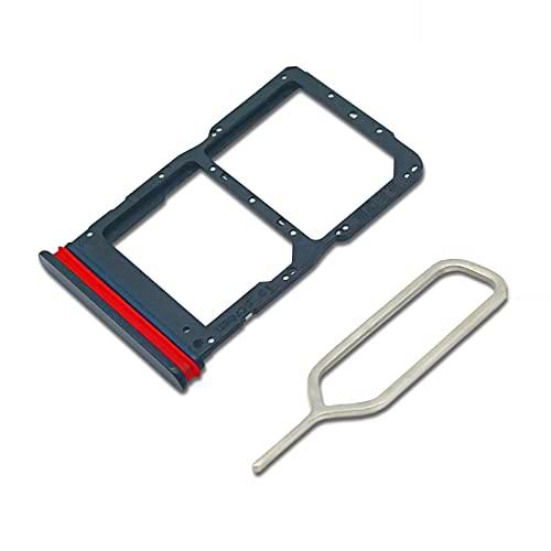 Eonpam Dual SIM Ranura para Honor X8 Reemplazo del Soporte de la Bandeja de la Tarjeta SIM + Sim Pin(Negro)