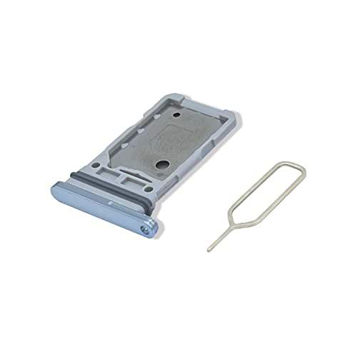 Eonpam Tarjeta SIM Bandeja para (Samsung Galaxy S21 / S21+ Plus / S21 Ultra) Calidad Original Reemplazo Ranura Tarjeta SD Bandeja con Pin Tarjeta SIM(Plata/Blanco)