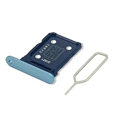 Eonpam Tarjeta SIM Bandeja para (OPPO Reno 6) Calidad Original Reemplazo Ranura Tarjeta SD Bandeja con Pin Tarjeta SIM(Plata)