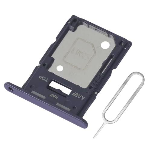 Eonpam Dual SIM Ranura para Samsung Galaxy A15 5g Reemplazo del Soporte de la Bandeja de la Tarjeta SIM + Sim Pin(Negro)