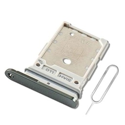 Eonpam Reemplazo Original de la Bandeja de la Ranura de la Tarjeta SIM Dual para (Samsung Galaxy S23 Ultra) Incl SIM Pin (Verde)