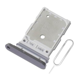 Eonpam Dual SIM Ranura para Samsung Galaxy S24 Ultra Reemplazo del Soporte de la Bandeja de la Tarjeta SIM + Sim Pin(Negro)