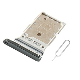 Eonpam Reemplazo Original de la Bandeja de la Ranura de la Tarjeta SIM Dual para (Samsung Galaxy S23/S23+ Plus) Incl SIM Pin (Verde)