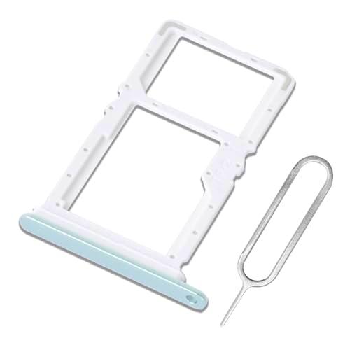 Eonpam Dual SIM Ranura para Xiaomi Redmi Note 13 5G/Note 13 Pro 4G Reemplazo del Soporte de la Bandeja de la Tarjeta SIM + Sim Pin(Azul)