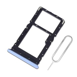 Eonpam Dual SIM Ranura para Xiaomi Redmi 12 4G Reemplazo del Soporte de la Bandeja de la Tarjeta SIM + Sim Pin(Azul)