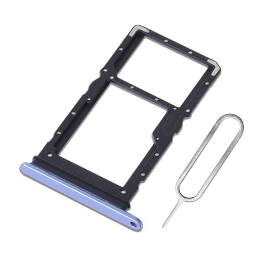 Eonpam Dual SIM Ranura para Honor 70 Lite Reemplazo del Soporte de la Bandeja de la Tarjeta SIM + Sim Pin(Azul)