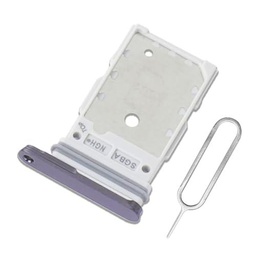 Eonpam Dual SIM Ranura para Samsung Galaxy S24 FE Reemplazo del Soporte de la Bandeja de la Tarjeta SIM + Sim Pin(Negro)