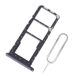 Eonpam Dual SIM Ranura para Samsung Galaxy A05S Reemplazo del Soporte de la Bandeja de la Tarjeta SIM + Sim Pin(Negro)
