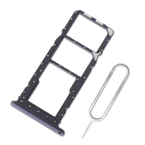 Eonpam Dual SIM Ranura para Samsung Galaxy A05S Reemplazo del Soporte de la Bandeja de la Tarjeta SIM + Sim Pin(Negro)