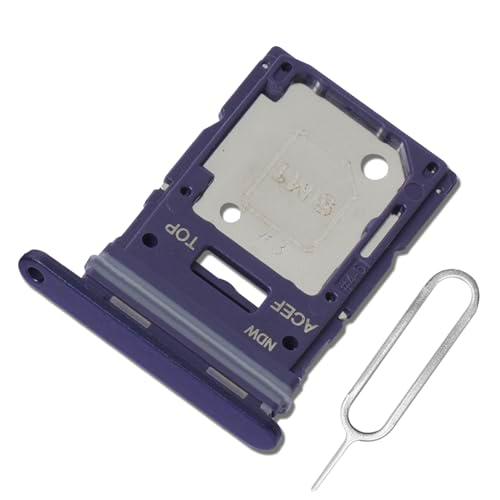 Eonpam Dual SIM Ranura para Samsung Galaxy A35 5g Reemplazo del Soporte de la Bandeja de la Tarjeta SIM + Sim Pin(Negro)