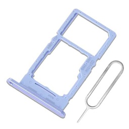 Eonpam Dual SIM Ranura para Samsung Galaxy A25 Reemplazo del Soporte de la Bandeja de la Tarjeta SIM + Sim Pin(Azul)