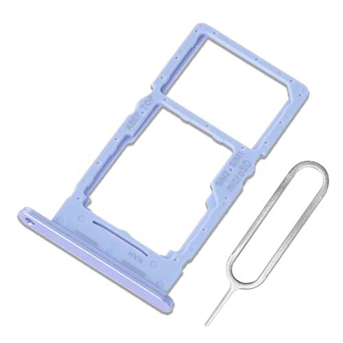 Eonpam Dual SIM Ranura para Samsung Galaxy A25 Reemplazo del Soporte de la Bandeja de la Tarjeta SIM + Sim Pin(Azul)