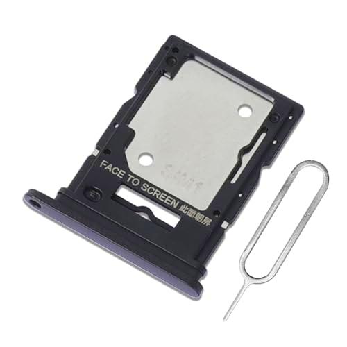 Eonpam Dual SIM Ranura para Xiaomi Redmi Note 13 4G Reemplazo del Soporte de la Bandeja de la Tarjeta SIM + Sim Pin(Negro)