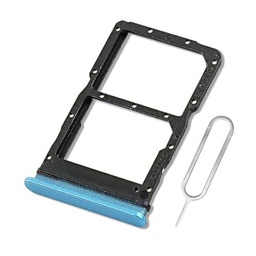 Eonpam Reemplazo Original de la Bandeja de la Ranura de la Tarjeta SIM Dual para (Honor 90 Lite) Incl SIM Pin (Azul)