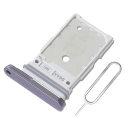 Eonpam Dual SIM Ranura para Samsung Galaxy S23 FE Reemplazo del Soporte de la Bandeja de la Tarjeta SIM + Sim Pin(Negro)