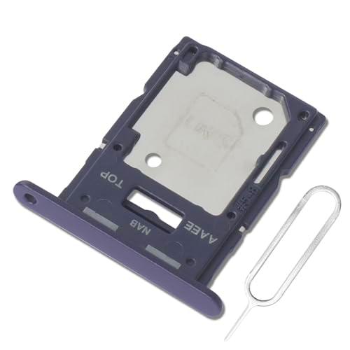 Eonpam Dual SIM Ranura para Samsung Galaxy A15 4g Reemplazo del Soporte de la Bandeja de la Tarjeta SIM + Sim Pin(Negro)