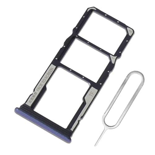 Eonpam Dual SIM Ranura para Xiaomi Redmi 13C 4G Reemplazo del Soporte de la Bandeja de la Tarjeta SIM + Sim Pin(Azul)