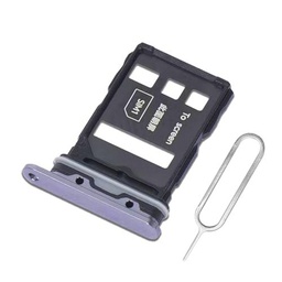 Eonpam Dual SIM Ranura para Honor Magic6 Pro Reemplazo del Soporte de la Bandeja de la Tarjeta SIM + Sim Pin(Negro)