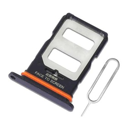 Eonpam Dual SIM Ranura para Xiaomi Redmi Note 13 Pro+ Plus Reemplazo del Soporte de la Bandeja de la Tarjeta SIM + Sim Pin(Negro)