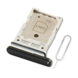 Eonpam Reemplazo Original de la Bandeja de la Ranura de la Tarjeta SIM Dual para (Samsung Galaxy Z Fold3 5G) Incl SIM Pin (Negro)