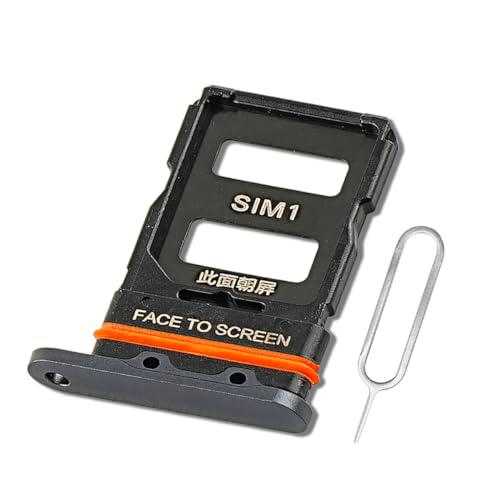 Eonpam Reemplazo Original de la Bandeja de la Ranura de la Tarjeta SIM Dual para (Xiaomi 12 Pro) Incl SIM Pin (Gris)