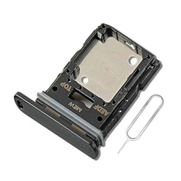 Eonpam Reemplazo Original de la Bandeja de la Ranura de la Tarjeta SIM Dual para (Samsung Galaxy A54) Incl SIM Pin (Negro)