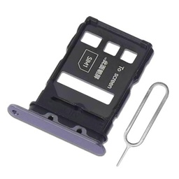 Eonpam Dual SIM Ranura para Honor Magic5 Pro Reemplazo del Soporte de la Bandeja de la Tarjeta SIM + Sim Pin(Negro)