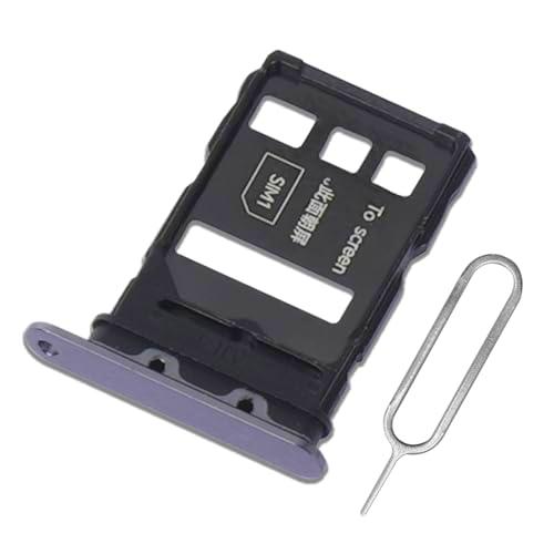 Eonpam Dual SIM Ranura para Honor Magic5 Pro Reemplazo del Soporte de la Bandeja de la Tarjeta SIM + Sim Pin(Negro)