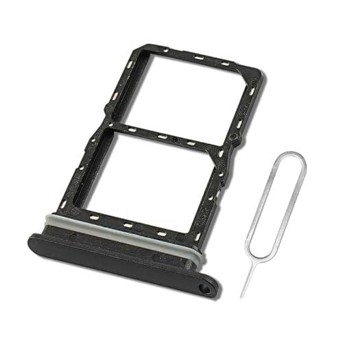 Eonpam Reemplazo Original de la Bandeja de la Ranura de la Tarjeta SIM Dual para (Honor X7a) Incl SIM Pin (Negro)