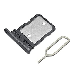 Eonpam Dual SIM Ranura para Google Pixel 7/Pixel 8 Reemplazo del soporte de la bandeja de la tarjeta SIM + Sim Pin(Negro)