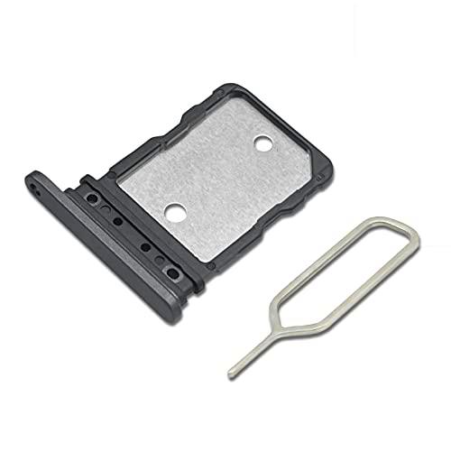 Eonpam Dual SIM Ranura para Google Pixel 7/Pixel 8 Reemplazo del soporte de la bandeja de la tarjeta SIM + Sim Pin(Negro)
