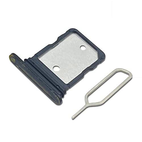 Eonpam Dual SIM Ranura para Google Pixel 6 Reemplazo del Soporte de la Bandeja de la Tarjeta SIM + Sim Pin(Negro)