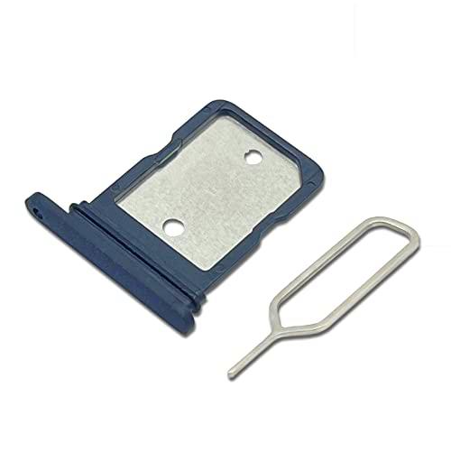 Eonpam Dual SIM Ranura para Google Pixel 5 Reemplazo del Soporte de la Bandeja de la Tarjeta SIM + Sim Pin(Negro)