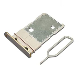 Eonpam Dual SIM Ranura para Google Pixel 3 Reemplazo del Soporte de la Bandeja de la Tarjeta SIM + Sim Pin(Rosa)