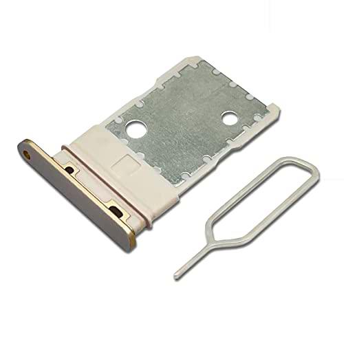 Eonpam Dual SIM Ranura para Google Pixel 3 Reemplazo del Soporte de la Bandeja de la Tarjeta SIM + Sim Pin(Rosa)