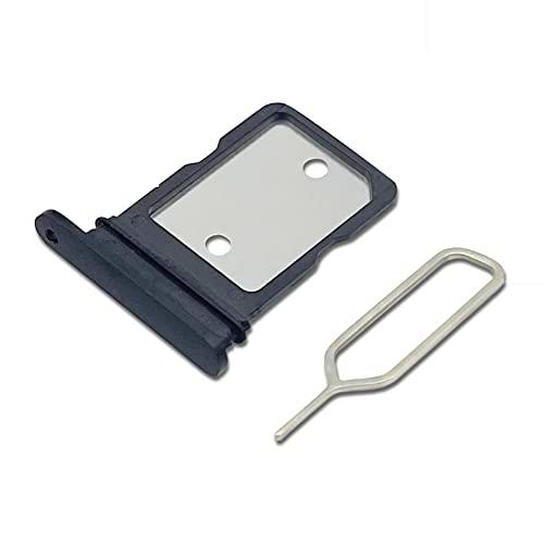 Eonpam Dual SIM Ranura para Google Pixel 4/4 XL Reemplazo del Soporte de la Bandeja de la Tarjeta SIM + Sim Pin(Negro)