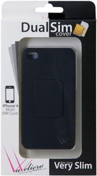 VaVeliero Funda Dual Sim iPhone 4/4S Negro